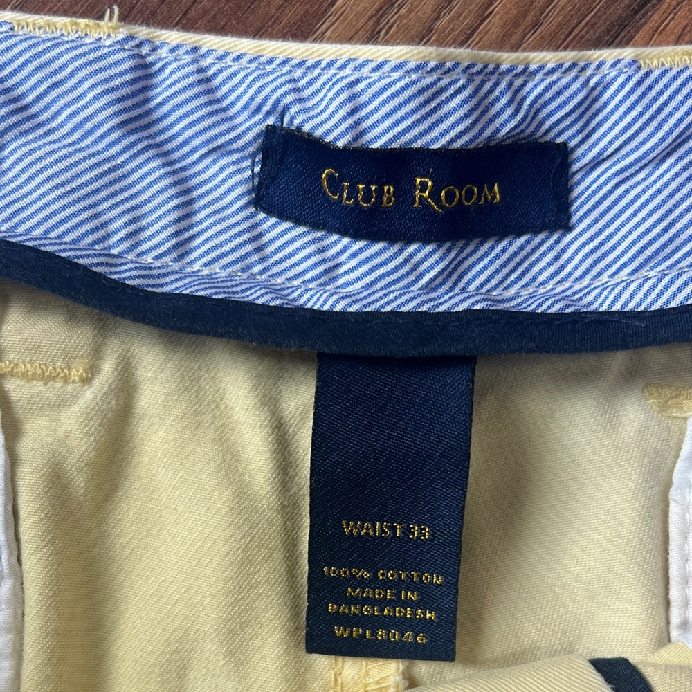 Club Room - Butter Yellow ๐ง - Waist 33 - Shorts - Picture 2 of 6